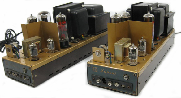 Sansui Q-55 Mono Tube Amps Amplifiers 